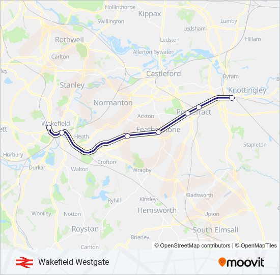 NORTHERN train Line Map