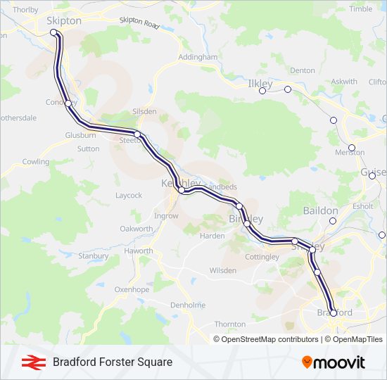 NORTHERN Train Line Map