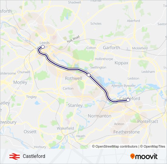 NORTHERN Train Line Map