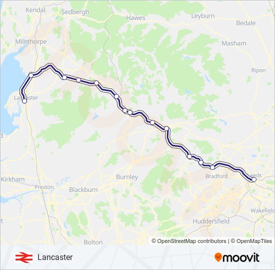 NORTHERN train Line Map