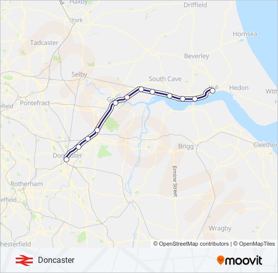 NORTHERN train Line Map