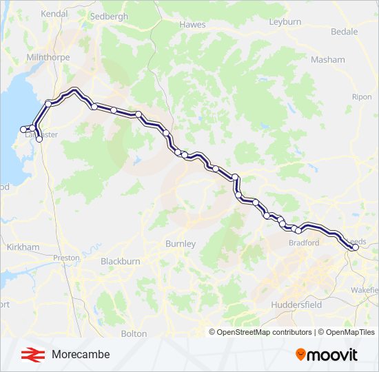 NORTHERN train Line Map