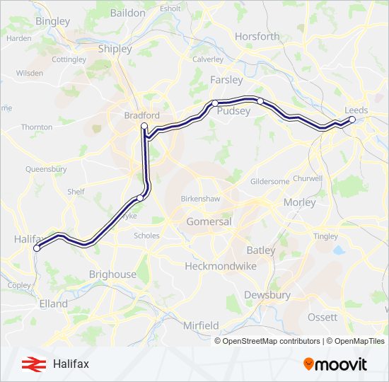 NORTHERN train Line Map