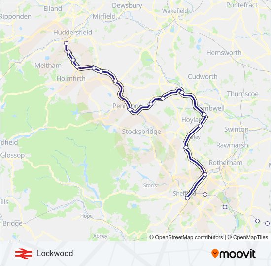 NORTHERN Train Line Map