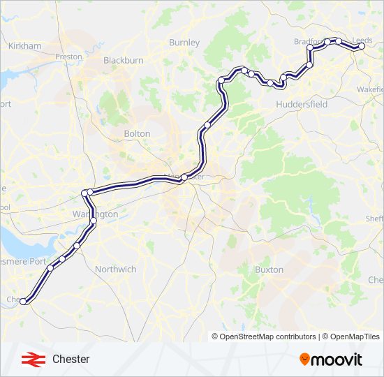 NORTHERN train Line Map