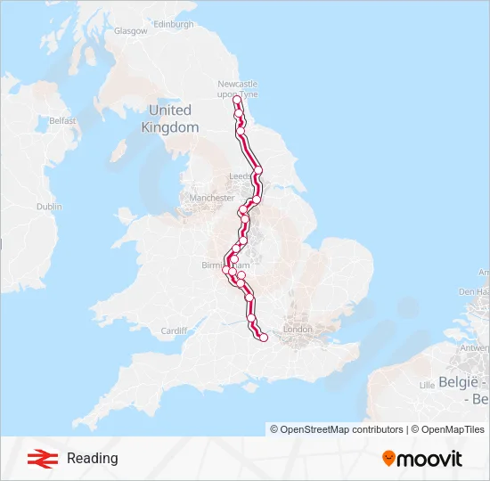 CROSSCOUNTRY Train Line Map