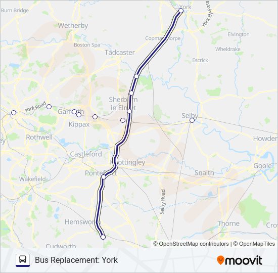 NORTHERN Bus Line Map