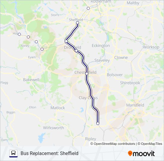 NORTHERN Bus Line Map
