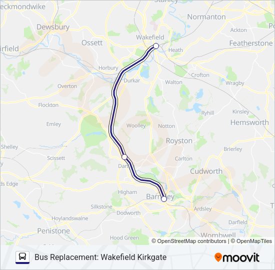 NORTHERN Bus Line Map
