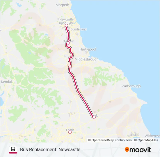 CROSSCOUNTRY Bus Line Map