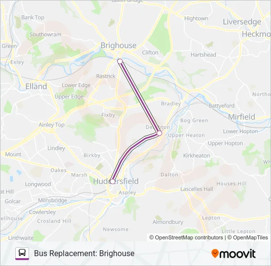 TRANSPENNINE EXPRESS Bus Line Map