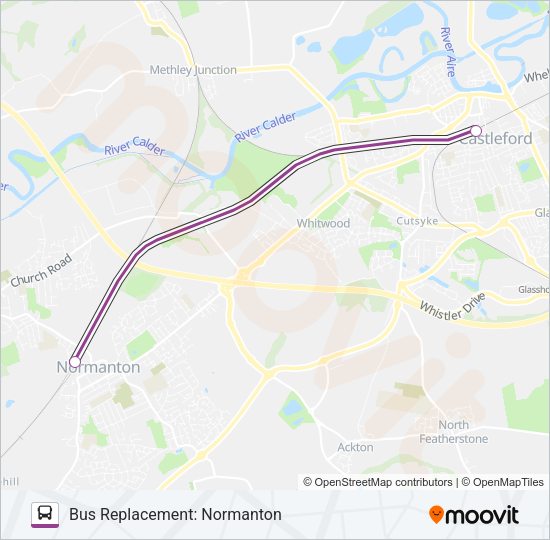TRANSPENNINE EXPRESS Bus Line Map