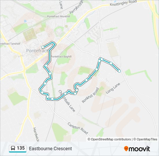 135 Bus Line Map