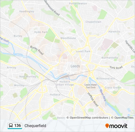 Bus 136 Route Map 136 Route: Schedules, Stops & Maps - Chequerfield (Updated)