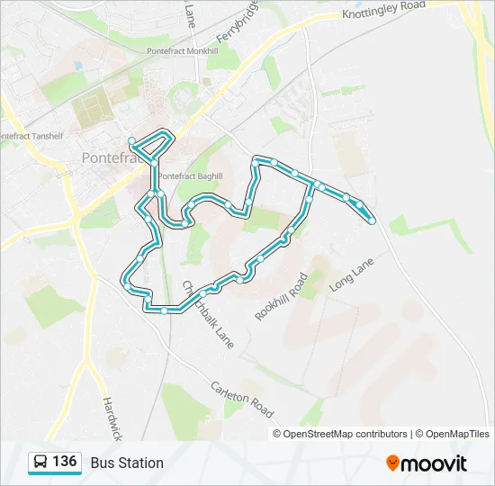 136 Bus Line Map