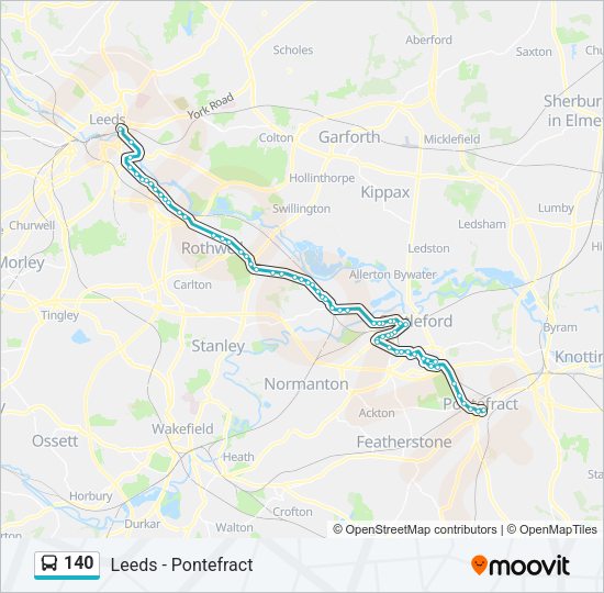 140 Bus Line Map