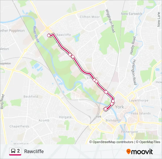 2 Bus Line Map