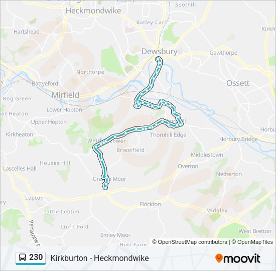 230 Bus Line Map