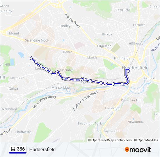 356 Bus Line Map