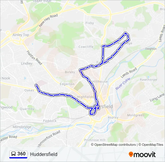 360 Bus Line Map
