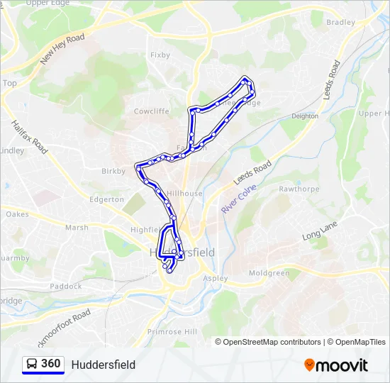 360 Bus Line Map