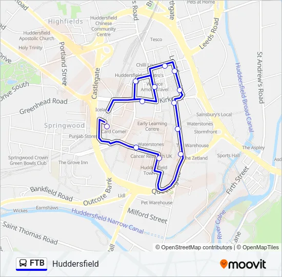 FTB Bus Line Map