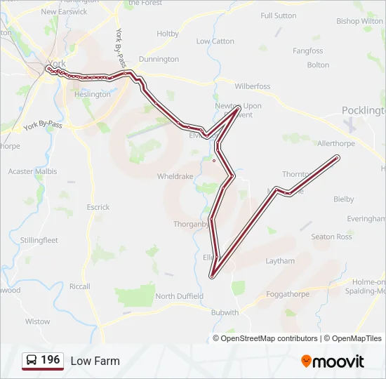 196 Bus Line Map