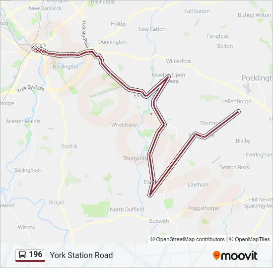 196 Bus Line Map