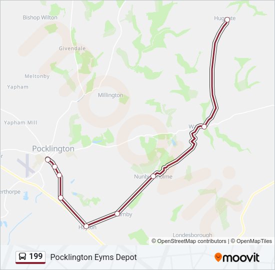 199 Bus Line Map