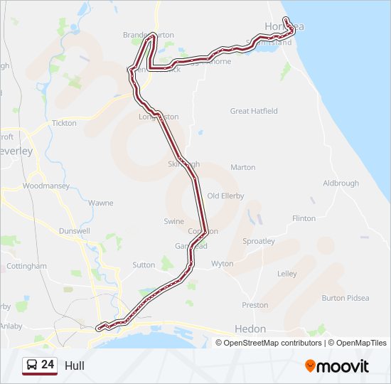 24 bus Line Map