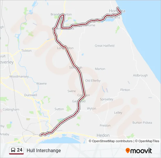 24 Bus Line Map
