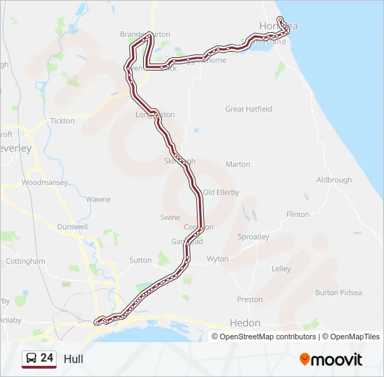 24 Bus Line Map