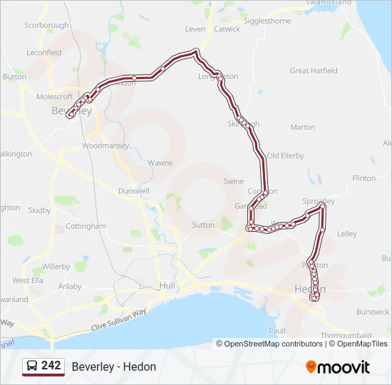242 Bus Line Map