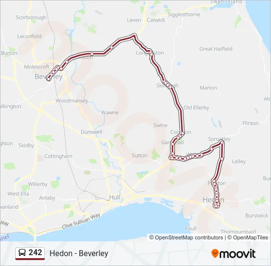 242 Bus Line Map