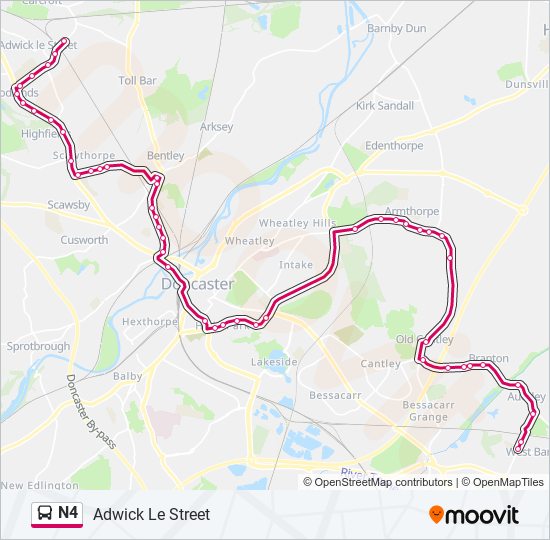 N4 bus Line Map