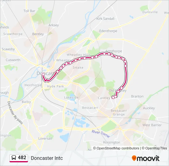 482 Bus Line Map