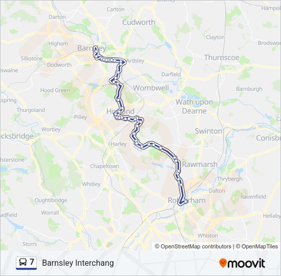 7 Bus Line Map
