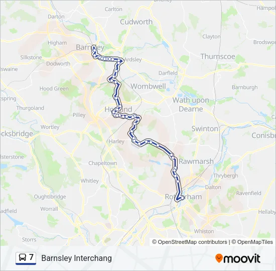 7 Bus Line Map