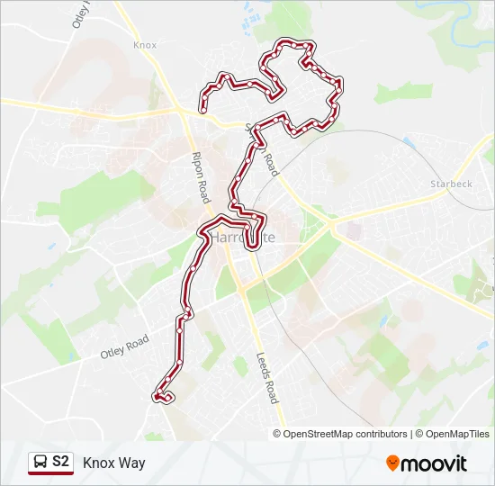 S2 Bus Line Map