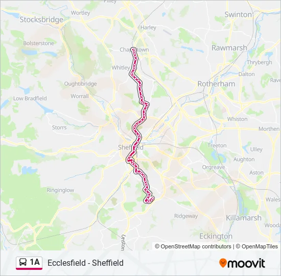 1A Bus Line Map