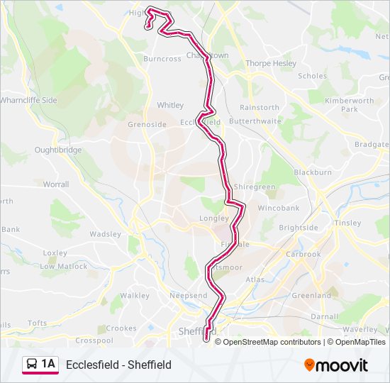 1A Bus Line Map