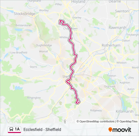1A Bus Line Map