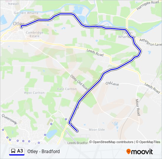 a3 Route: Schedules, Stops & Maps - Leeds Bradford Airport (Updated)