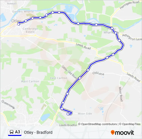 A3 Bus Line Map