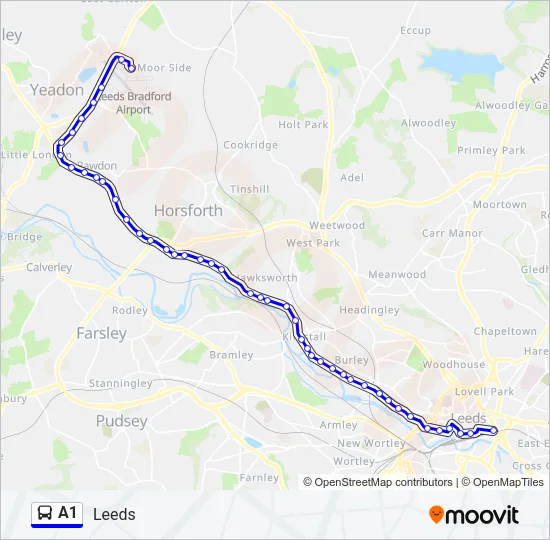 A1 Bus Line Map