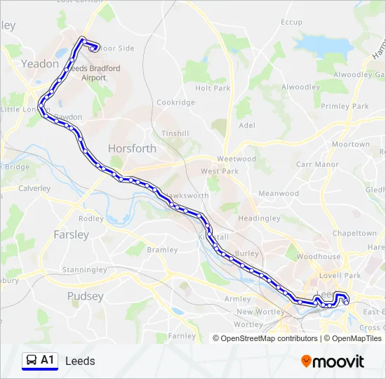 A1 Bus Line Map