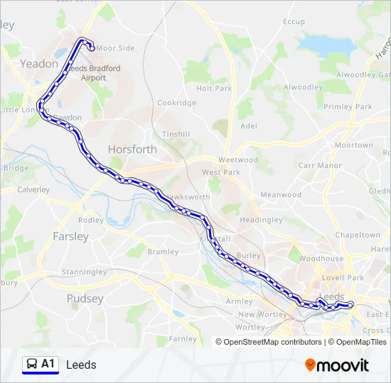 A1 Bus Line Map