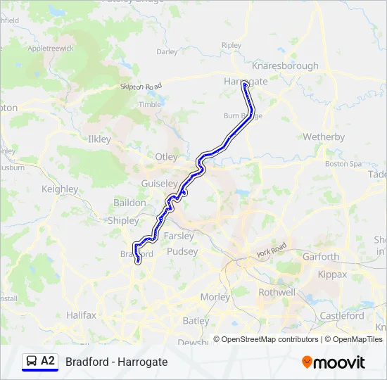 A2 Bus Line Map