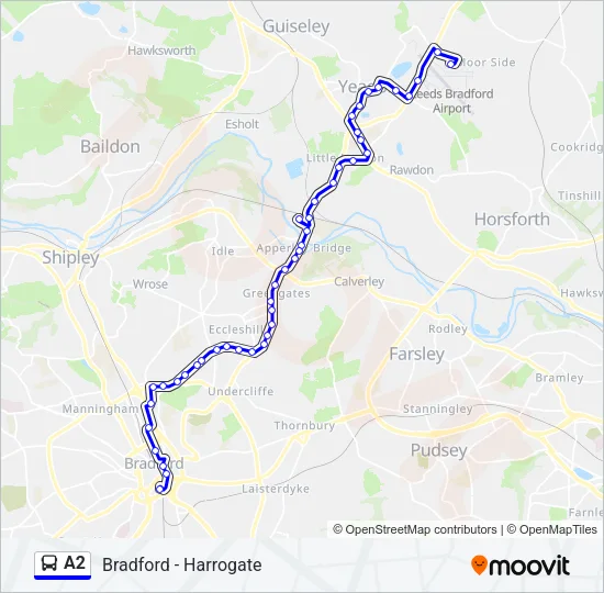 A2 Bus Line Map