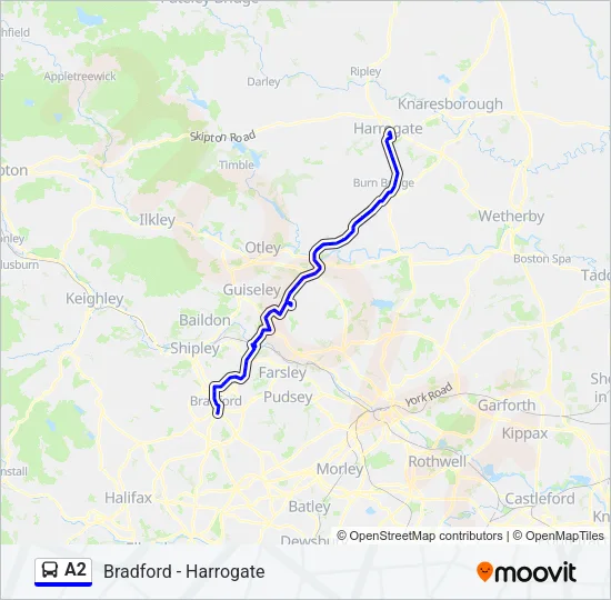 A2 Bus Line Map